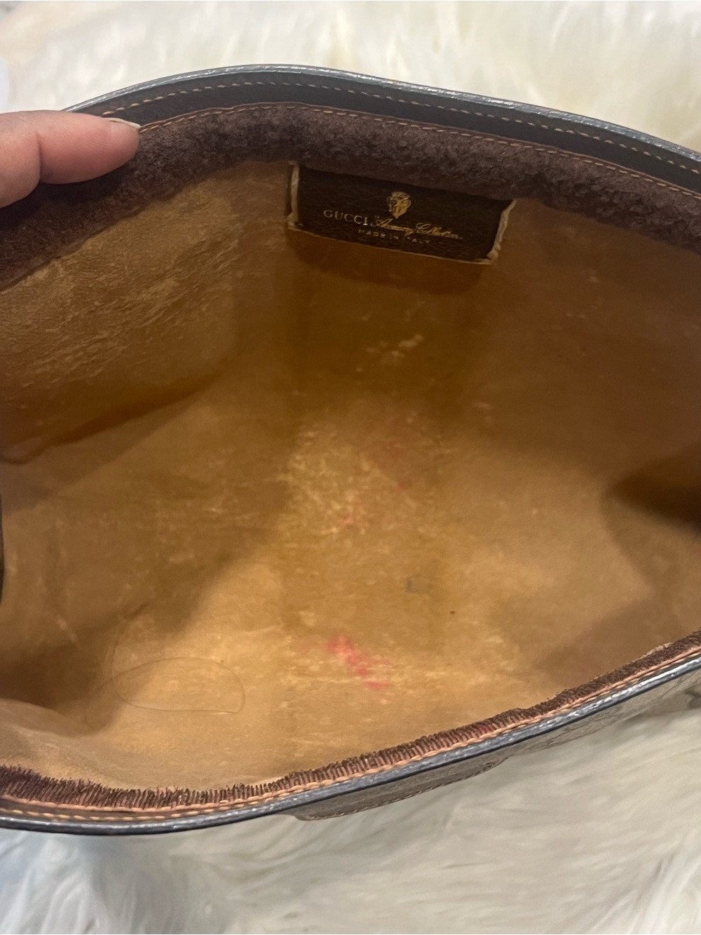 Gucci Sherry Line Beige/Brown Monogram Clutch/Crossbody Bag 11”x8”x3” - Picture 12 of 15